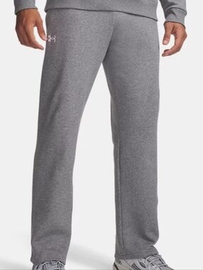 Under Armour Heather Gray Rival Fleece Performance Sweatpants